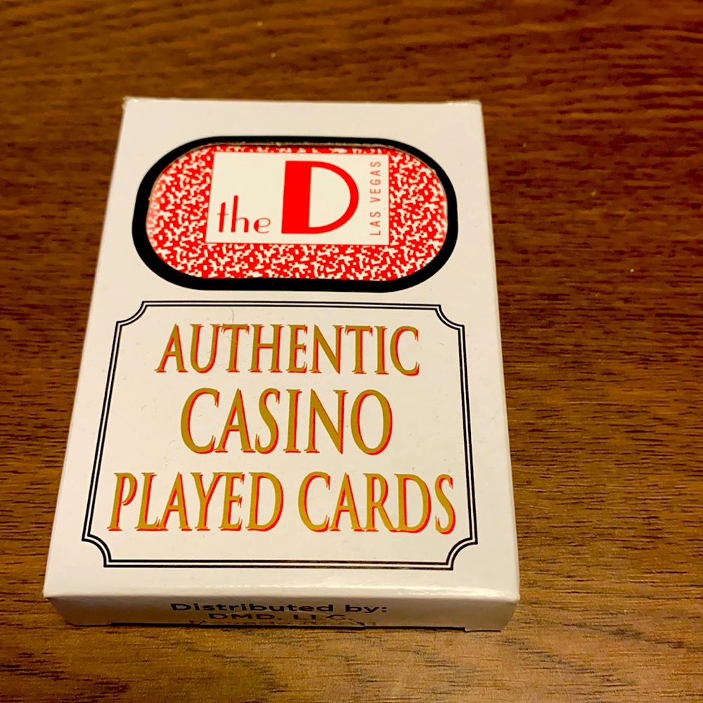The D Las Vegas casino playing cards